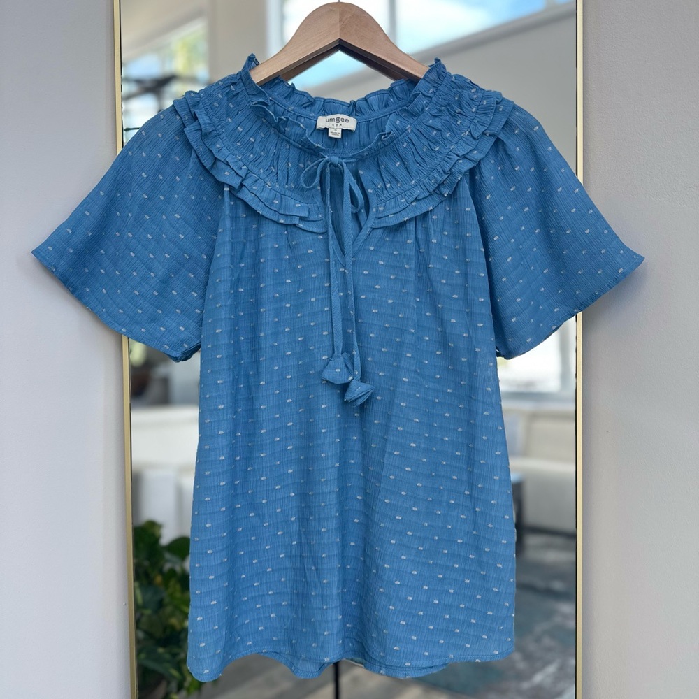 Dot Embroidered Blouse